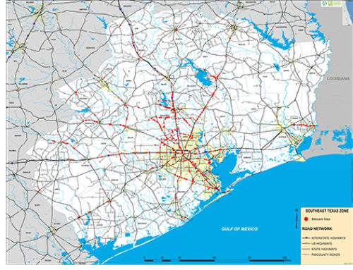 Southeast Texas Zone Map