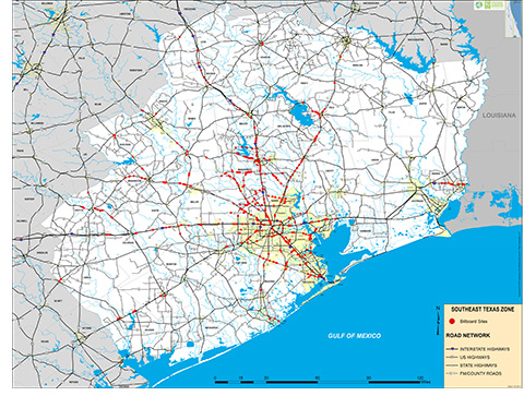 Southeast Texas Zone Map